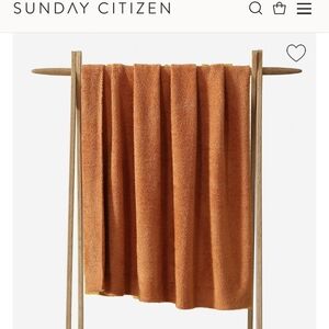 Sunday Citizen Orange Throw Blanket